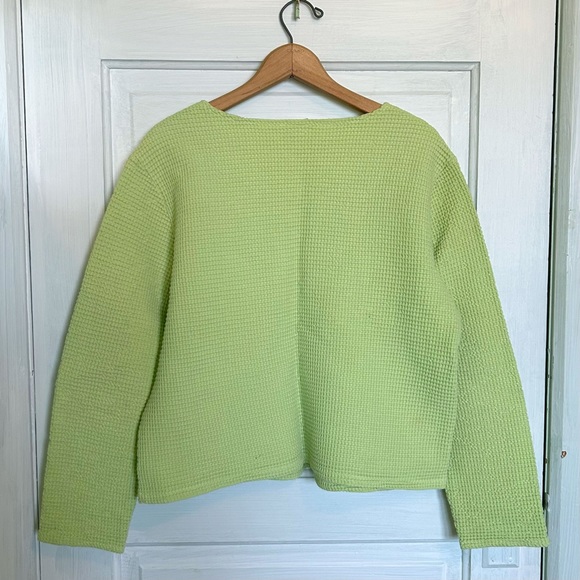 Pastel Green Waffle Weave Top 💚 - Picture 6 of 7